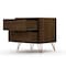 Manhattan Comfort Rockefeller Nightstand 2.0 in Brown, PK2 2-102GMC5 - alternate 4